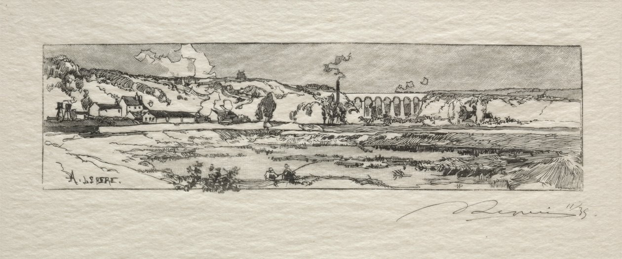 Teich von Issy les Moulineaux von Auguste Louis Lepère