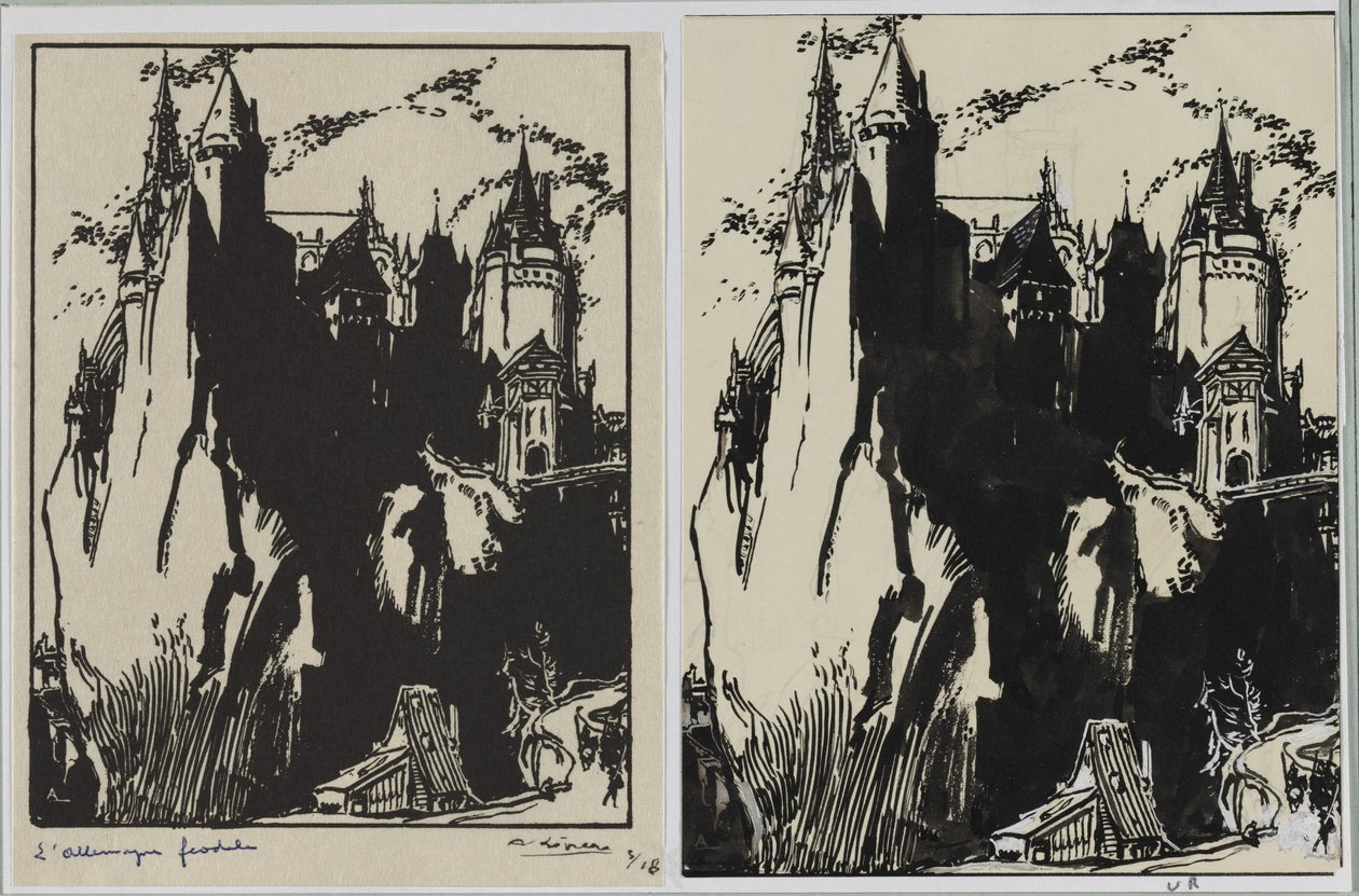 Das feudale Deutschland, 1914 von Auguste Louis Lepère