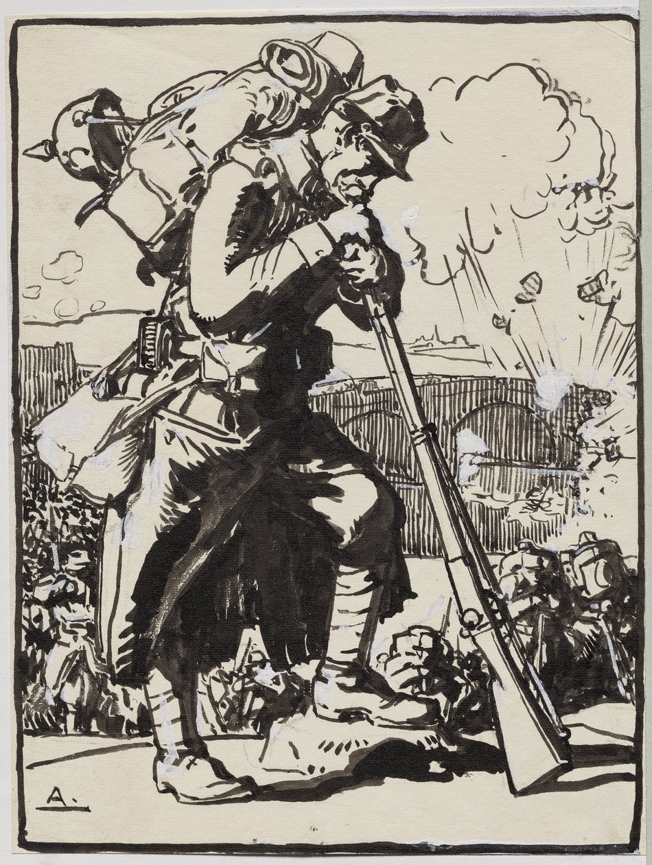 Der Rückzug nach Charleroi von Auguste Louis Lepère