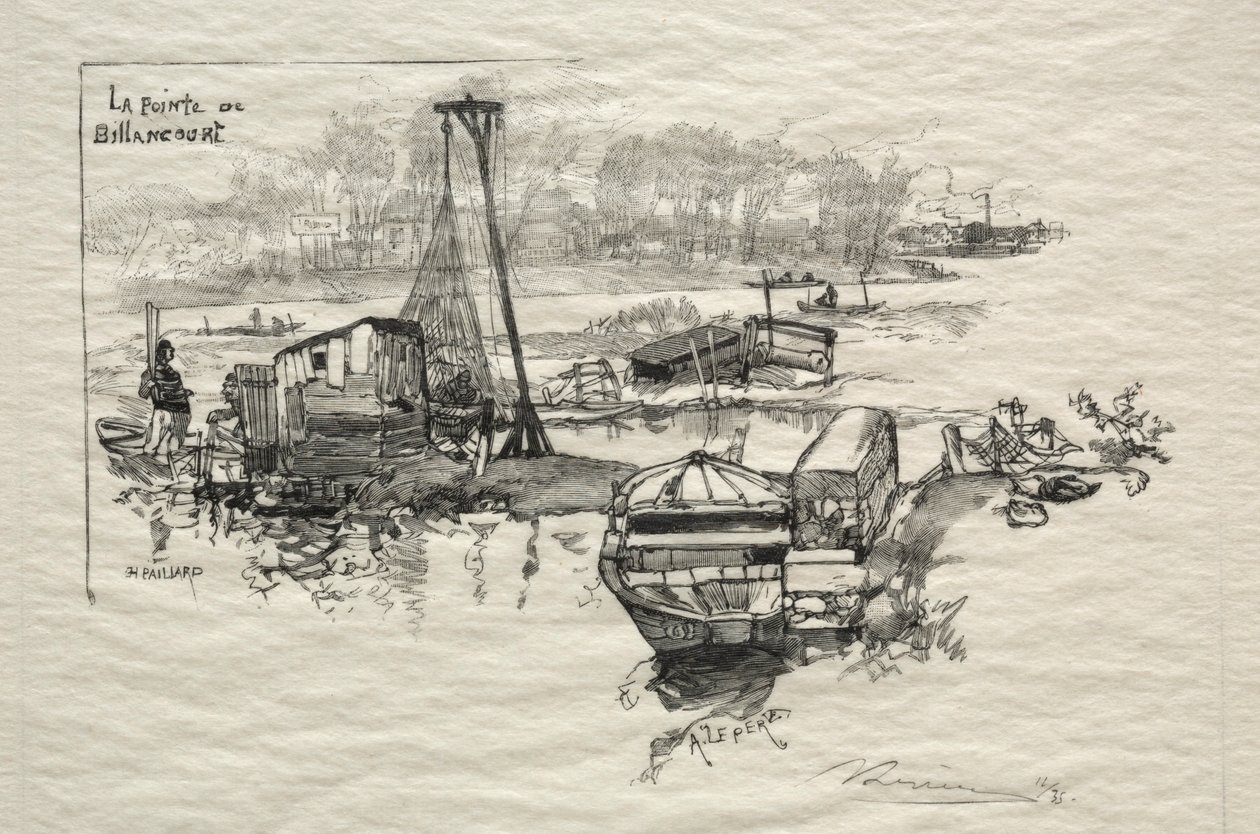 Le Point de Billancourt von Auguste Louis Lepère
