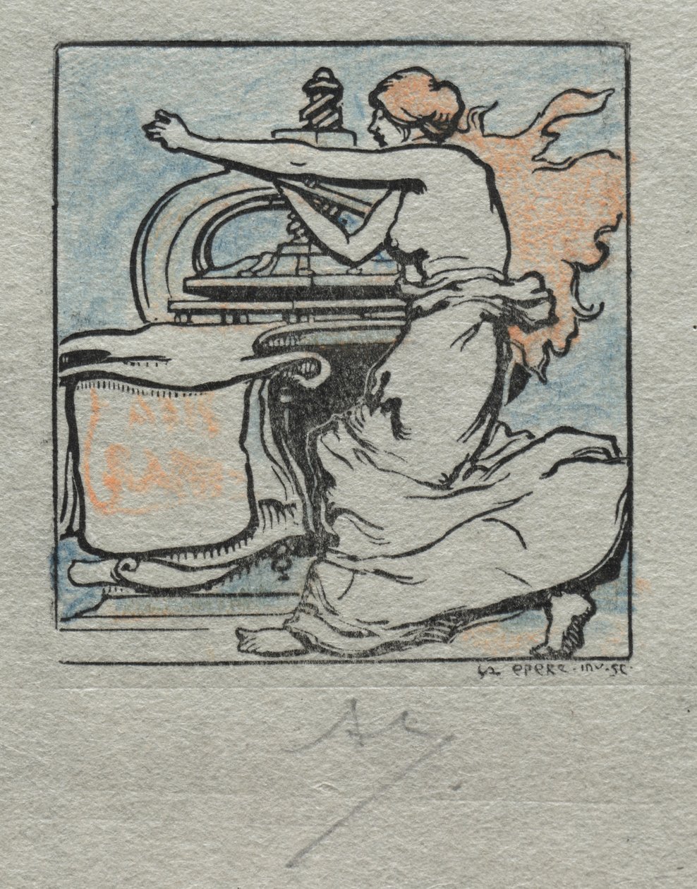 Der Drucker von Auguste Louis Lepère