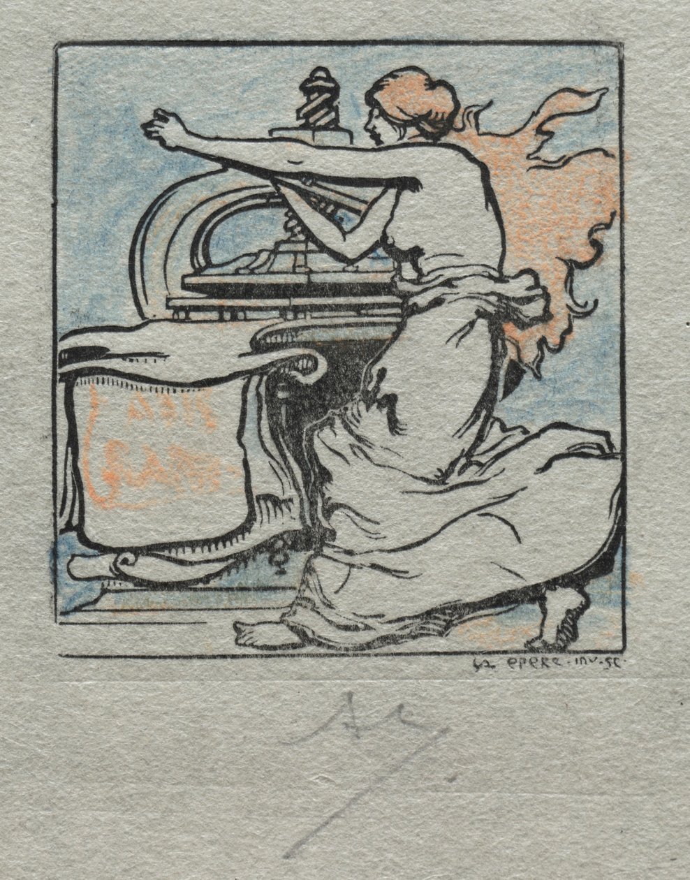 Der Drucker von Auguste Louis Lepère