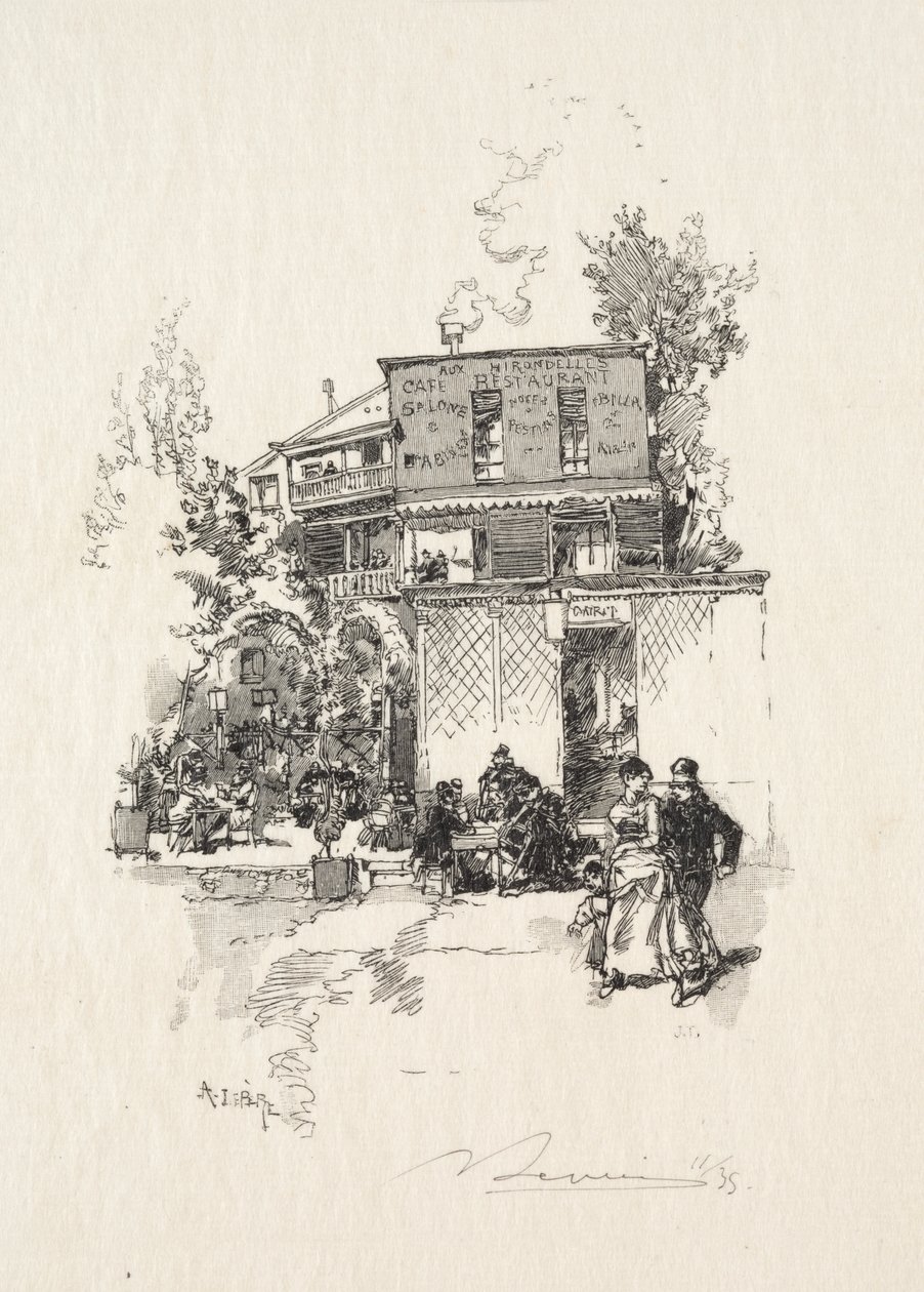 Eine Schenke von Auguste Louis Lepère