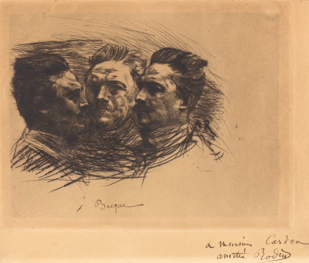 Henri Becque, 1885 von Auguste Rodin