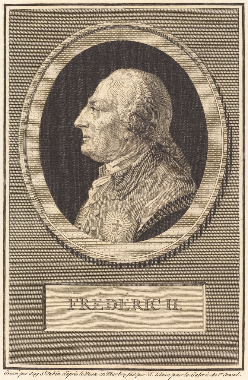 Friedrich II. von Augustin de Saint Aubin after Barthelemy Blaise