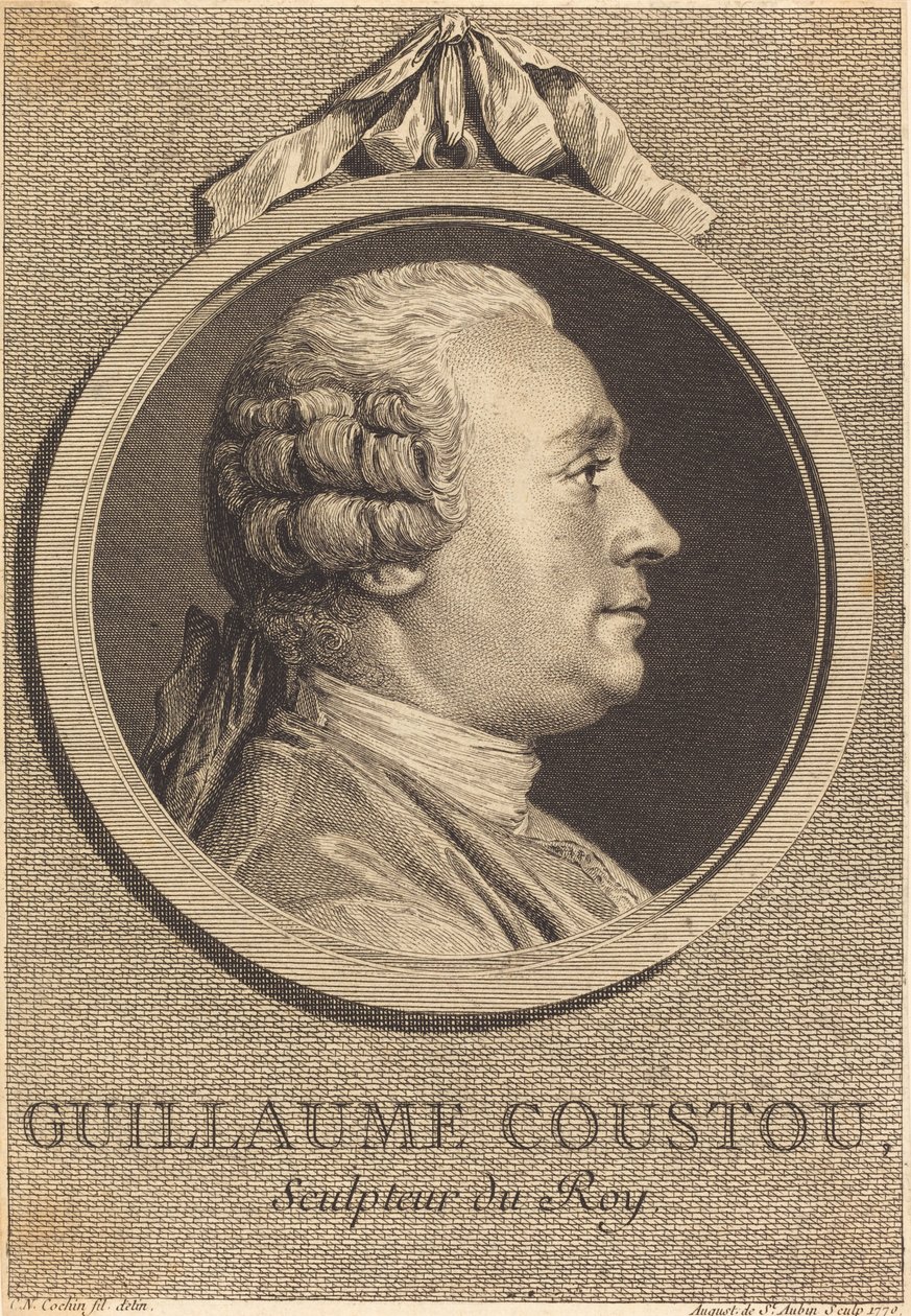 Guillaume Coustou von Augustin de Saint Aubin after Charles Nicolas Cochin II