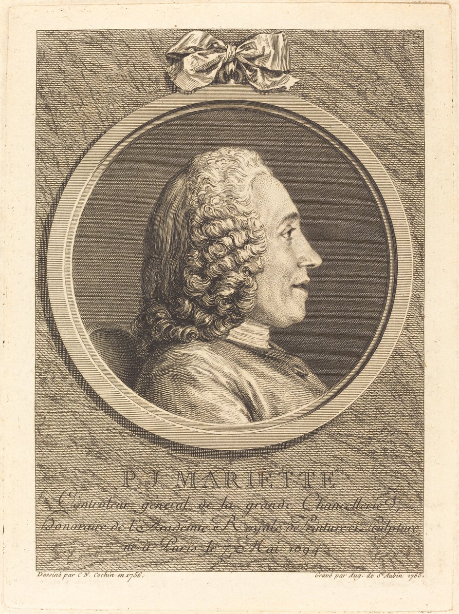 Pierre-Jean Mariette von Augustin de Saint Aubin after Charles Nicolas Cochin II