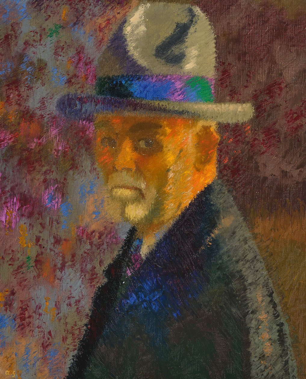 Selbstbildnis 1934 von Augusto Giacometti