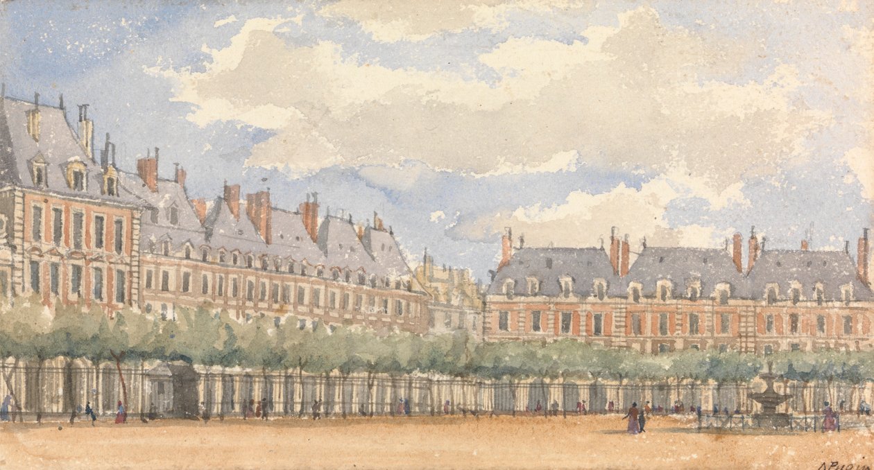 Place Royale, Paris von Augustus Welby Northmore Pugin