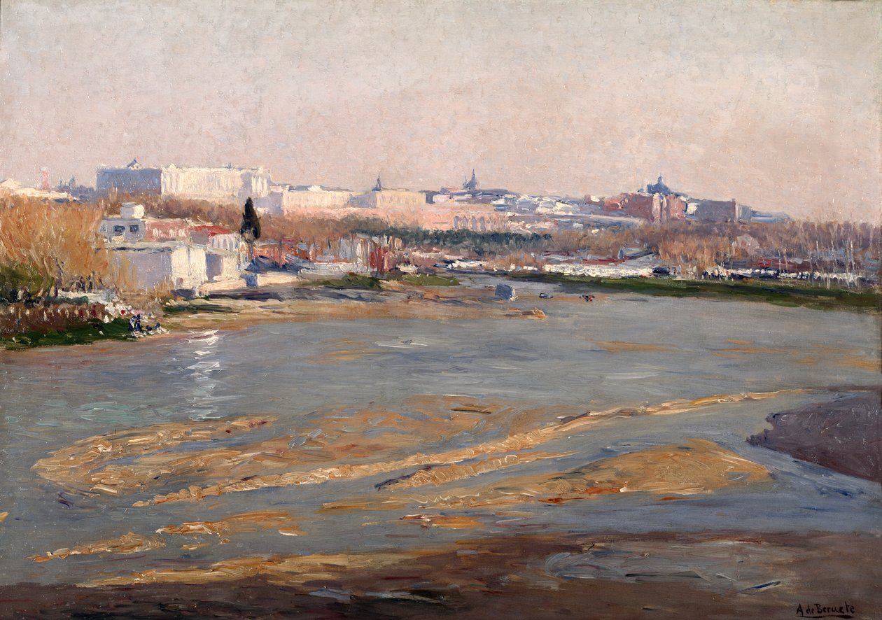 Die Ufer des Flusses Manzanares, 1912 von Aureliano de Beruete