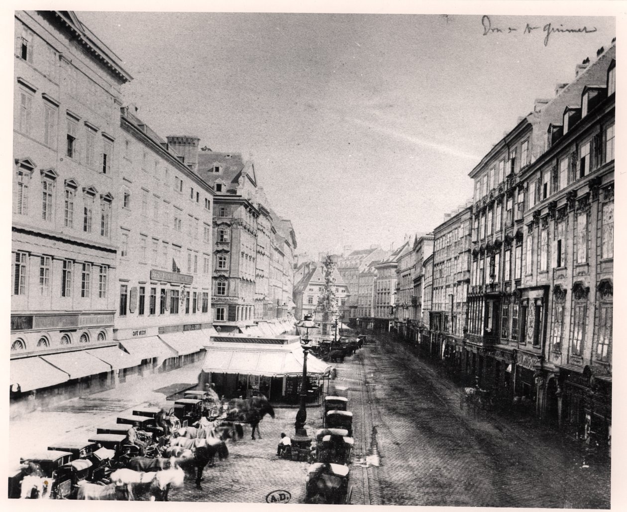 Blick auf den Graben, Wien, ca. 1860-80 von Austrian Photographer