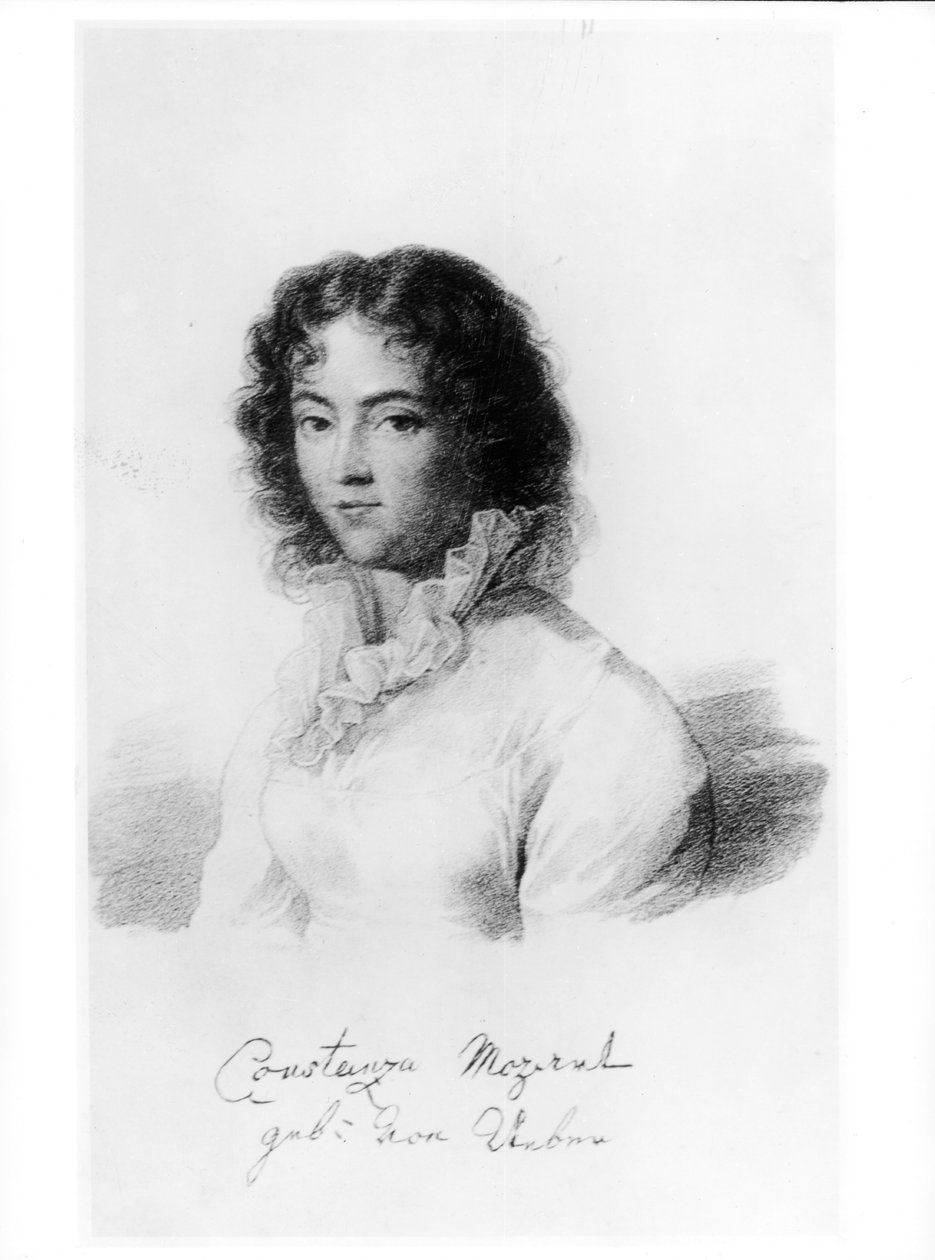Porträt von Constanze Mozart, 1828 von Austrian School