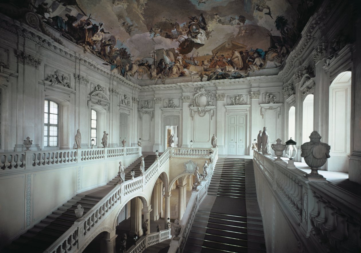 Die Treppe, gebaut 1719-44 von Balthasar Neumann