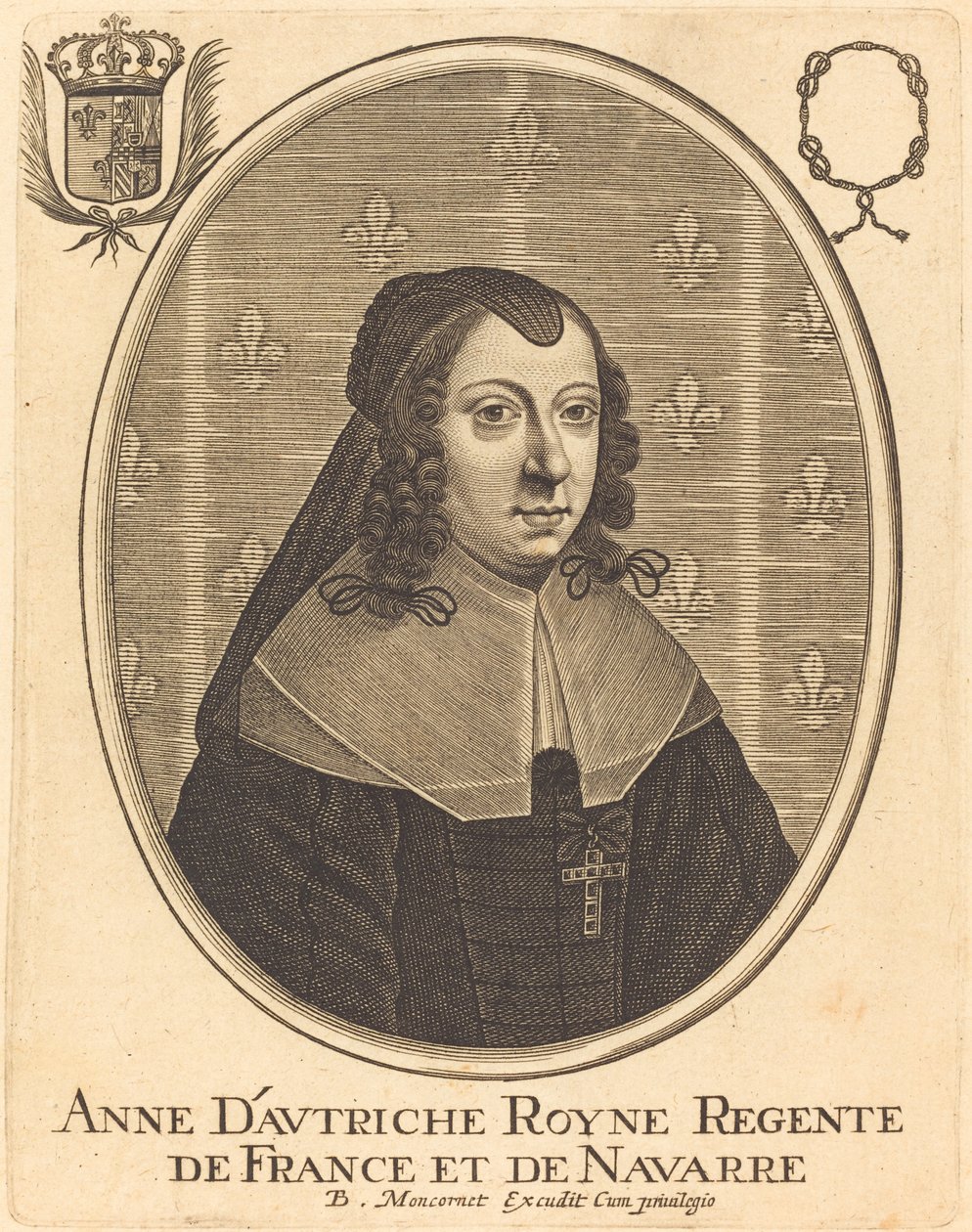 Anna von Österreich von Balthasar Moncornet