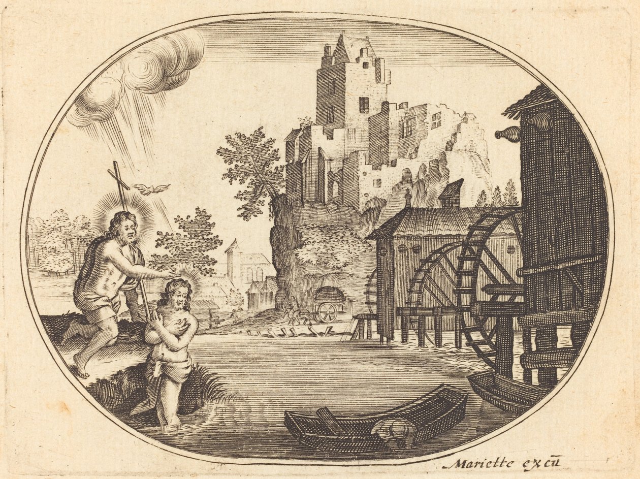 Die Taufe Christi von Balthasar Moncornet