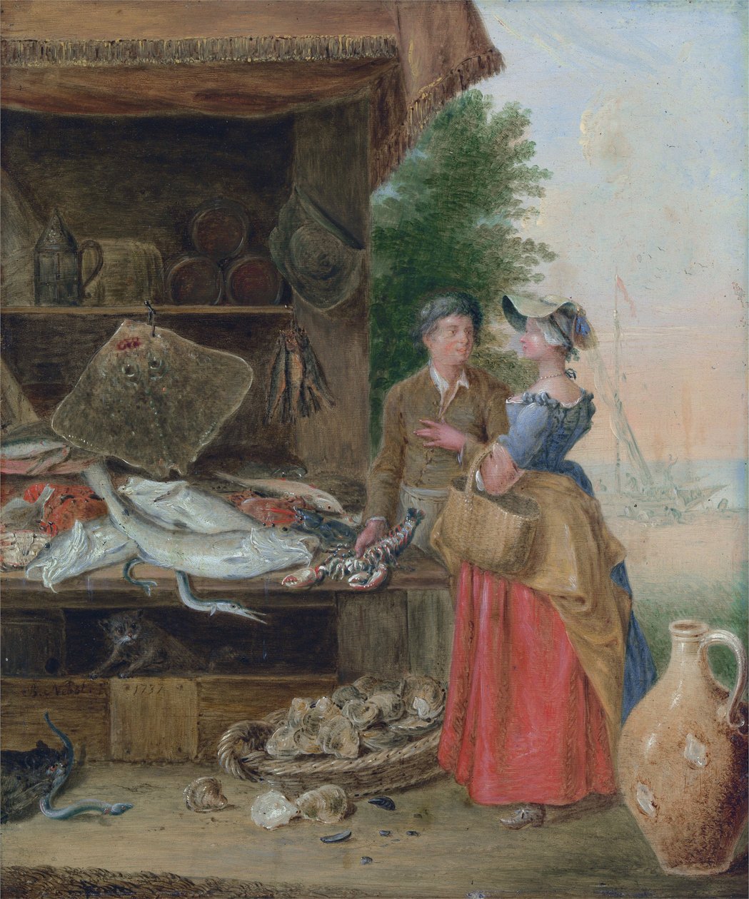 Fischhändlerstand von Balthazar Nebot
