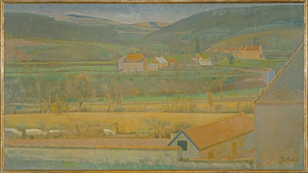 Das Tal der Yonne von Balthus Klossowski de Rola