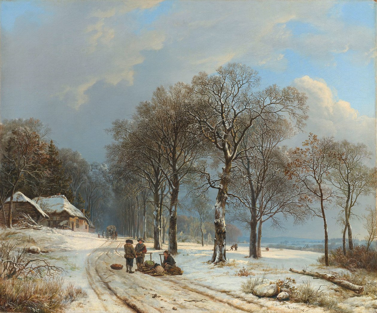 Winterlandschaft von Barend Cornelis Koekkoek