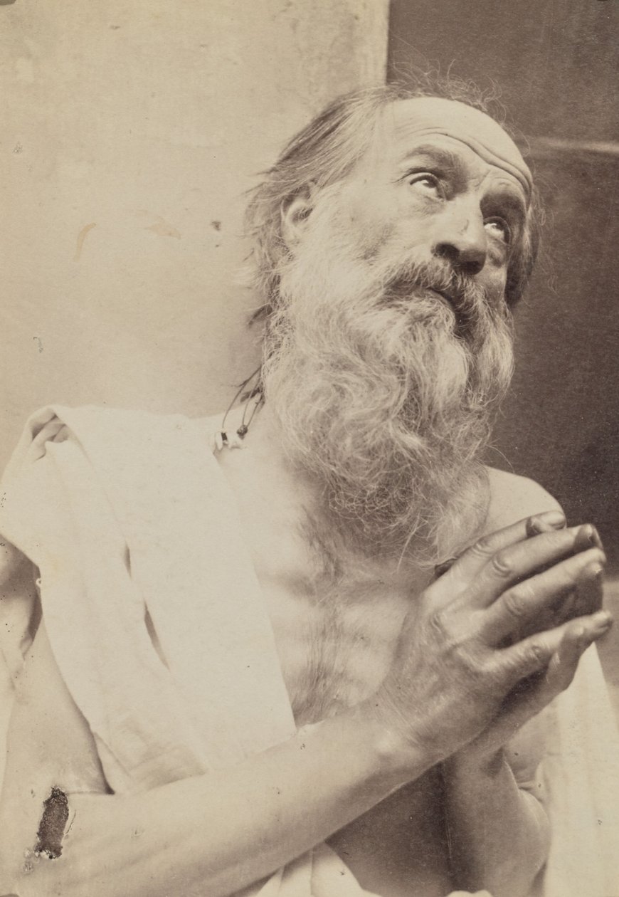 Porträt eines betenden Mannes von Baron Wilhelm von Gloeden