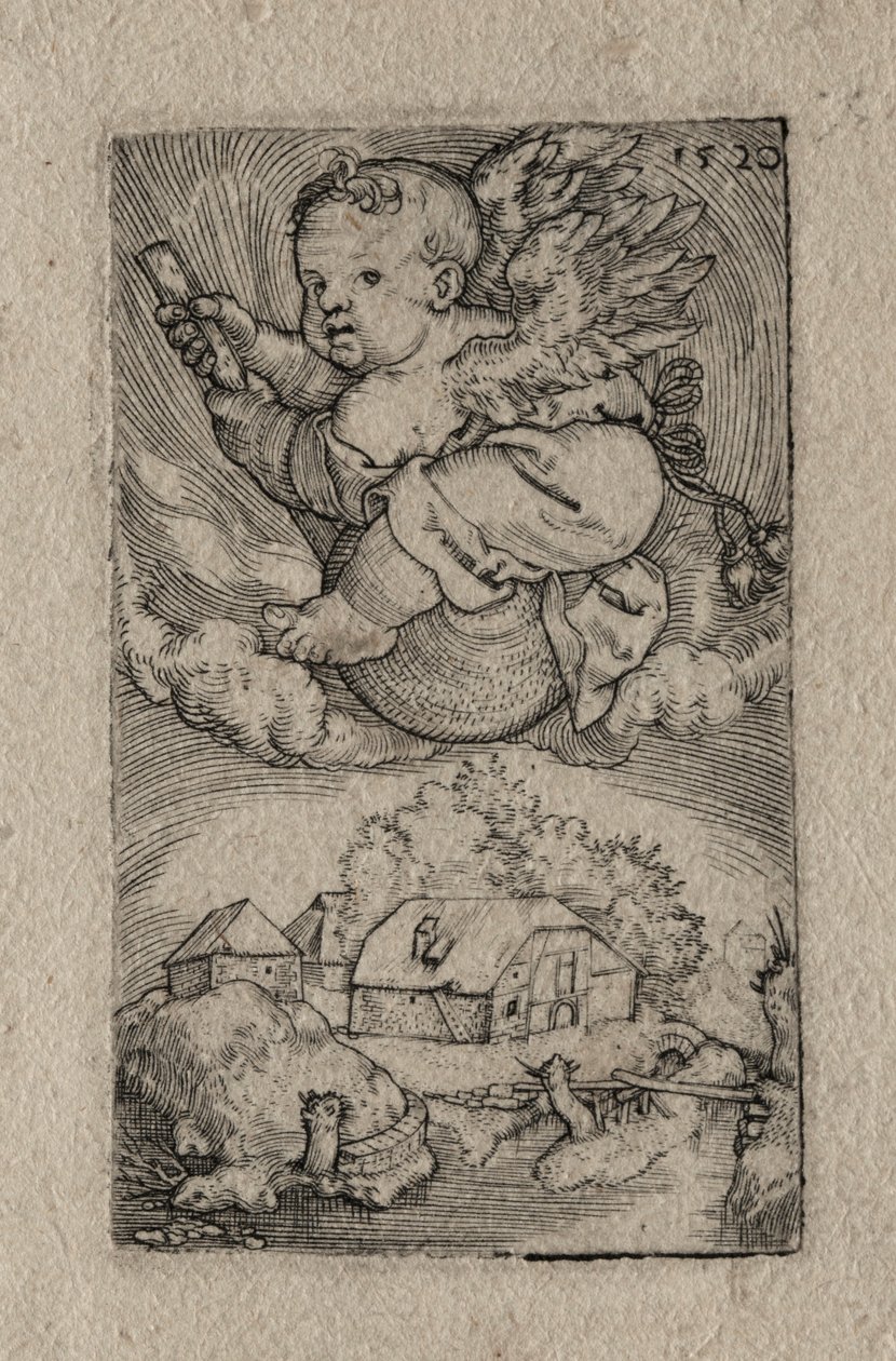 Genius reitet auf einer Kugel von Barthel Beham