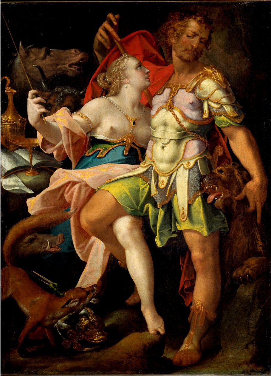 Odysseus und Circe die Zauberin (Gemälde) von Bartholomaeus Spranger