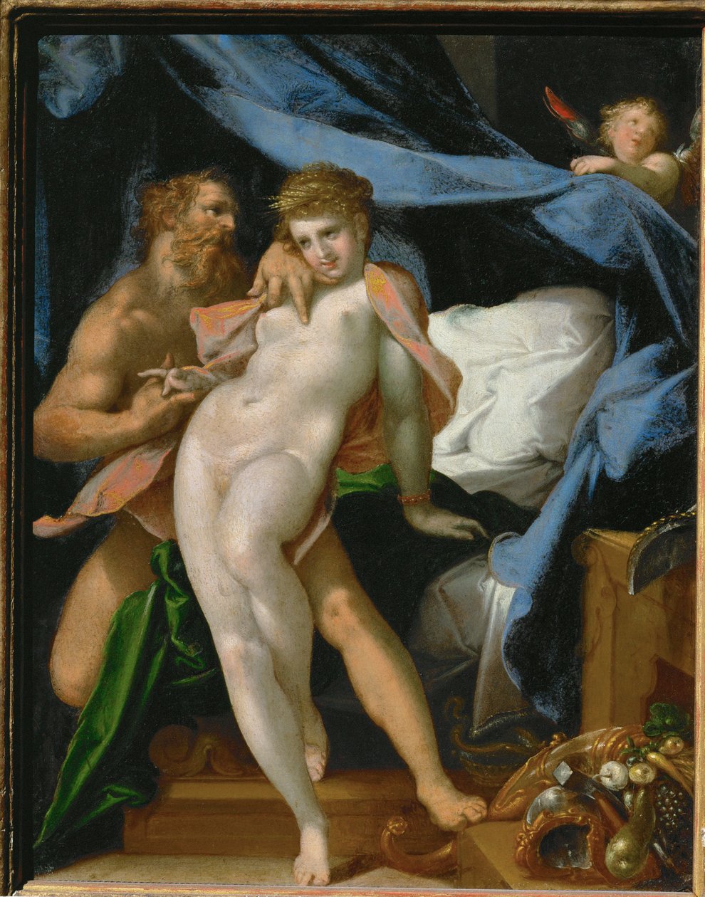 Vulkan und Maia von Bartholomaeus Spranger
