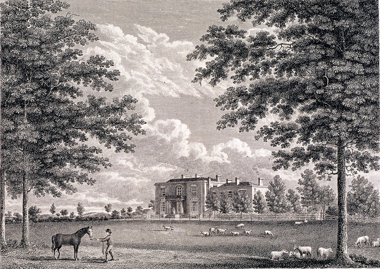 Brockwell Hall, Herne Hill, Lambeth, London, 1820 von Bartholomew Howlett
