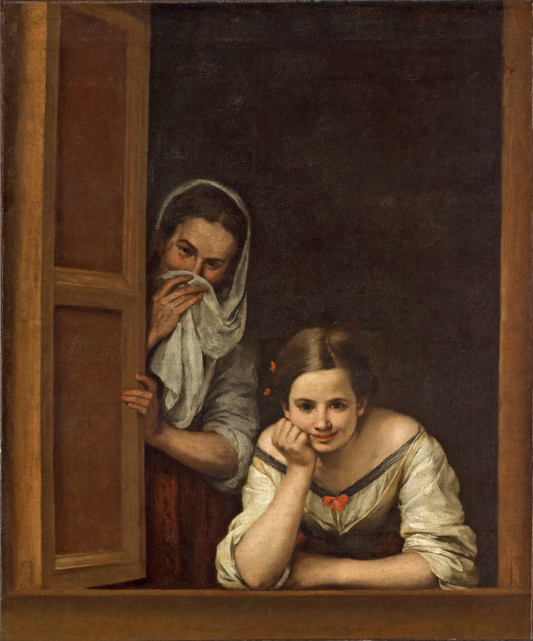 Frauen aus Galicien am Fenster, ca. 1655-1660 von Bartolomé Esteban Murillo