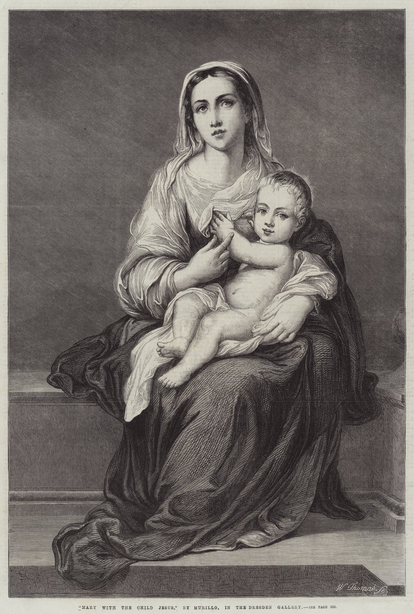 Maria mit dem Jesuskind von Bartolomé Esteban Murillo