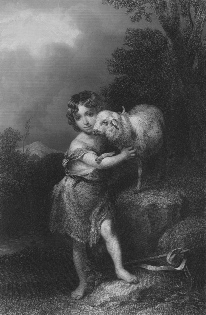 Der kleine Johannes von Bartolome Esteban (after) Murillo