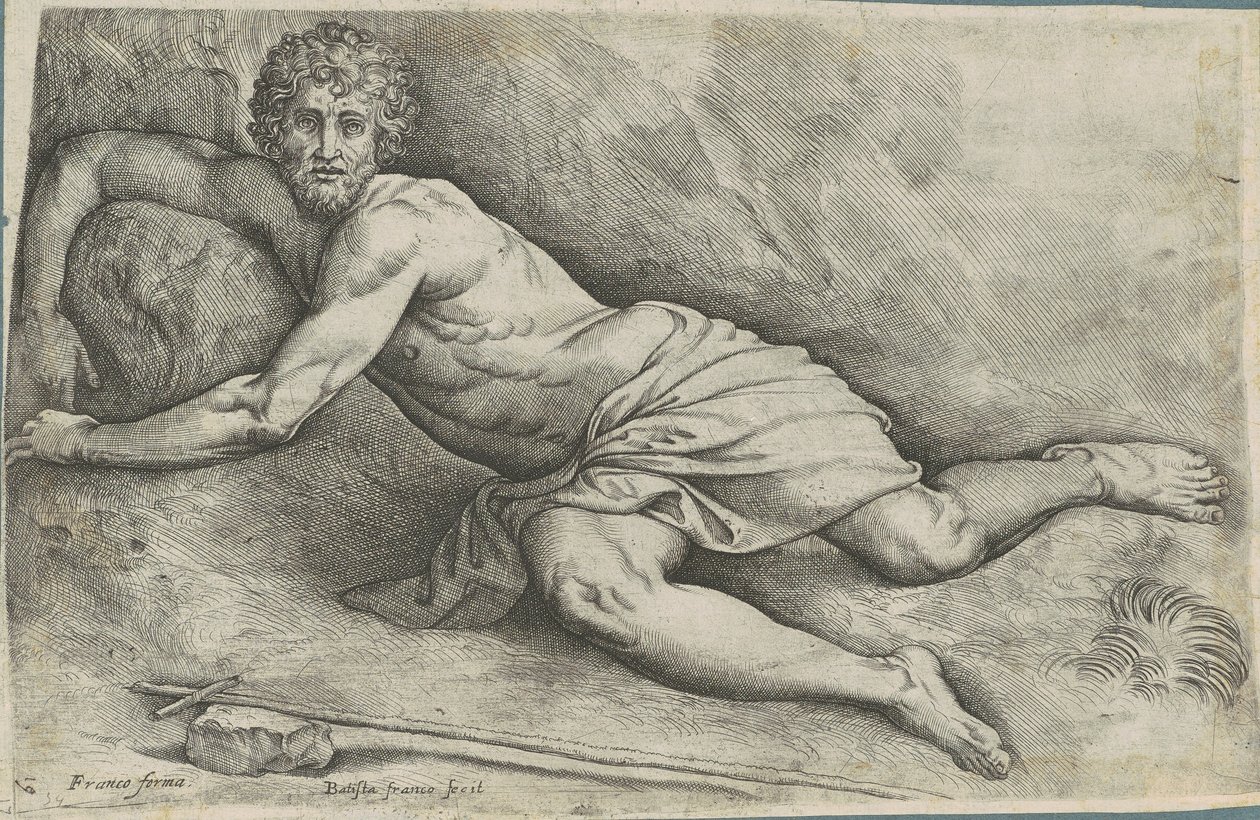 Johannes der Täufer von Battista Franco