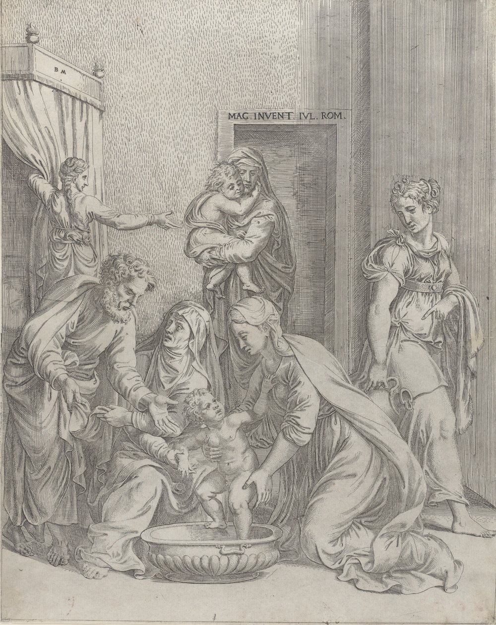 Die Heilige Familie, 1535-73 von Battista del Moro