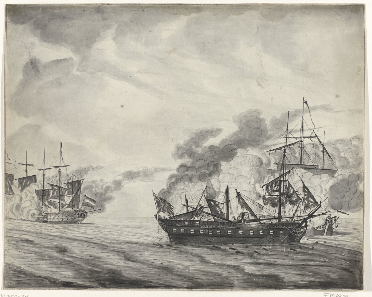 Seeschlacht bei Cadiz, 1781 von Beekman