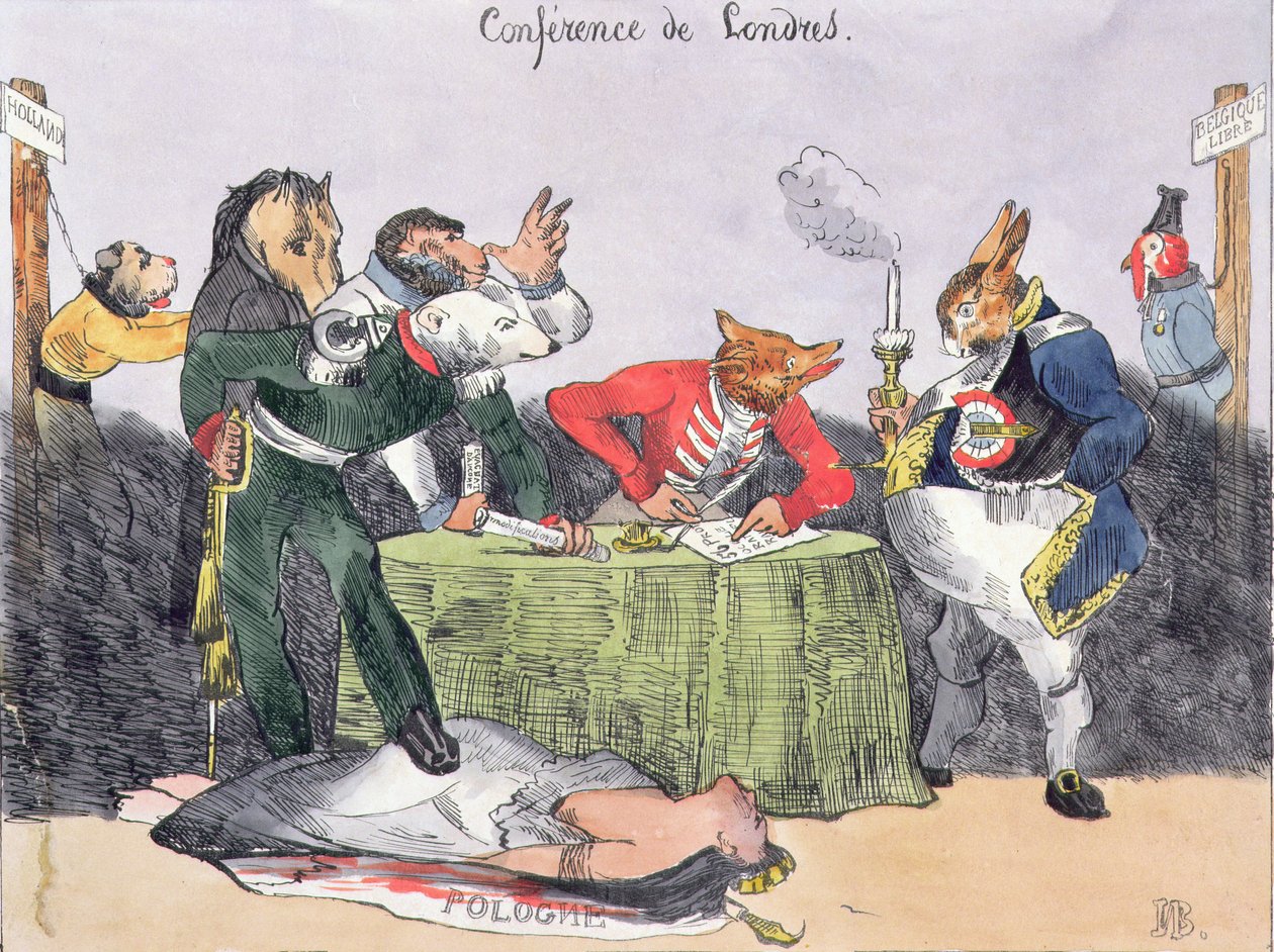 Eine Konferenz in London, 4. November 1830 von Belgian School
