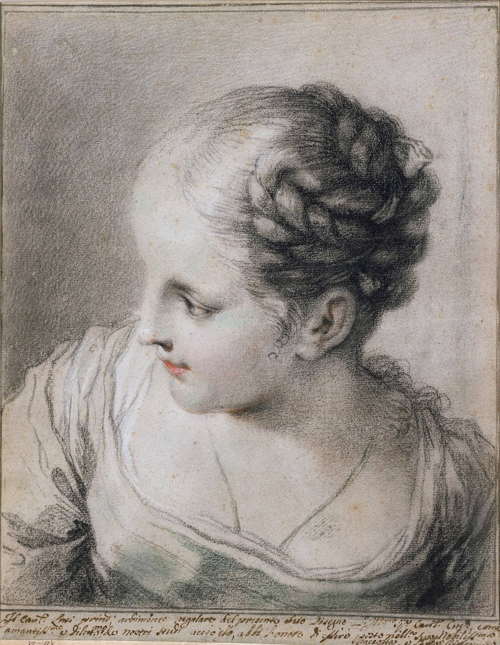 Kopf eines Mädchens von Benedetto Luti