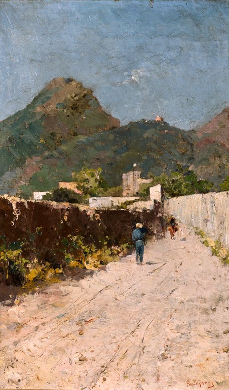 Eine Straße in Italien von Beniamino Parlagreco