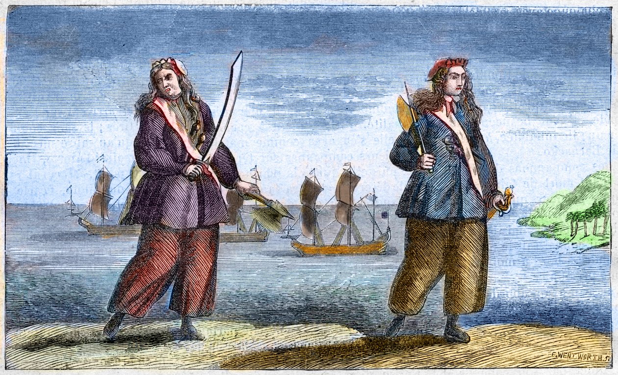 Anne Bonny und Mary Read von Benjamin Cole