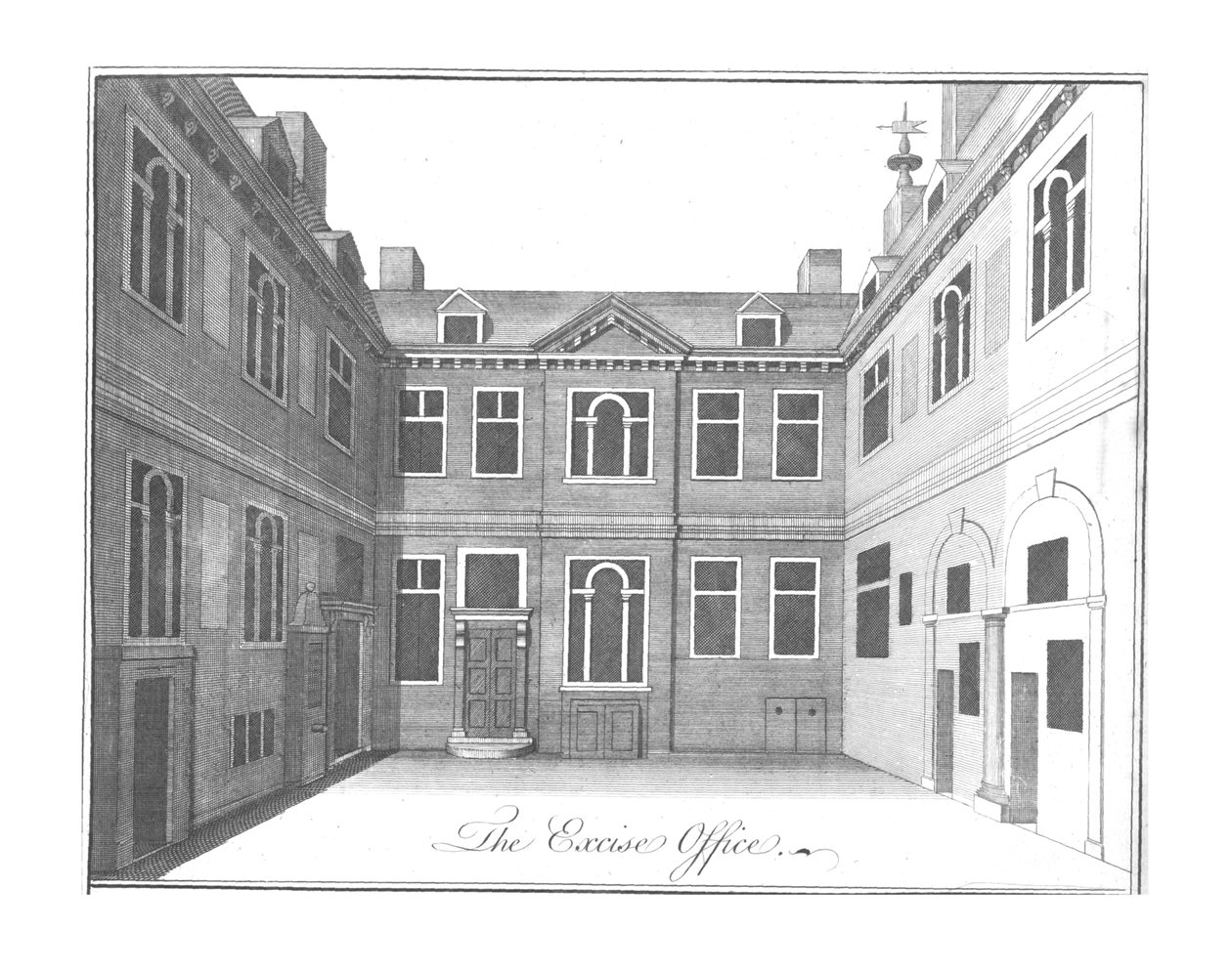 Das Steueramt, ca. 1756 von Benjamin Cole