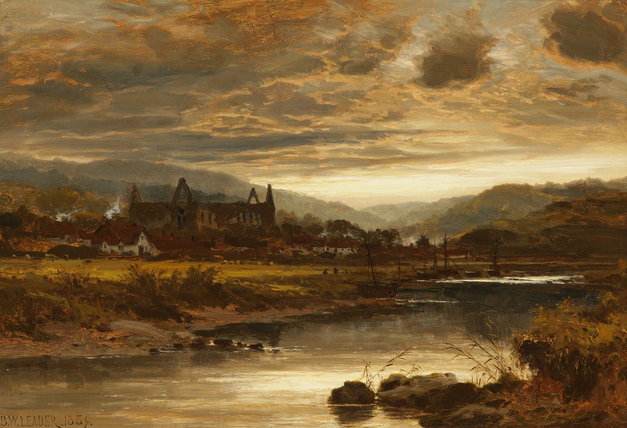 Tintern Abbey, Wales, 1889 von Benjamin Williams Leader