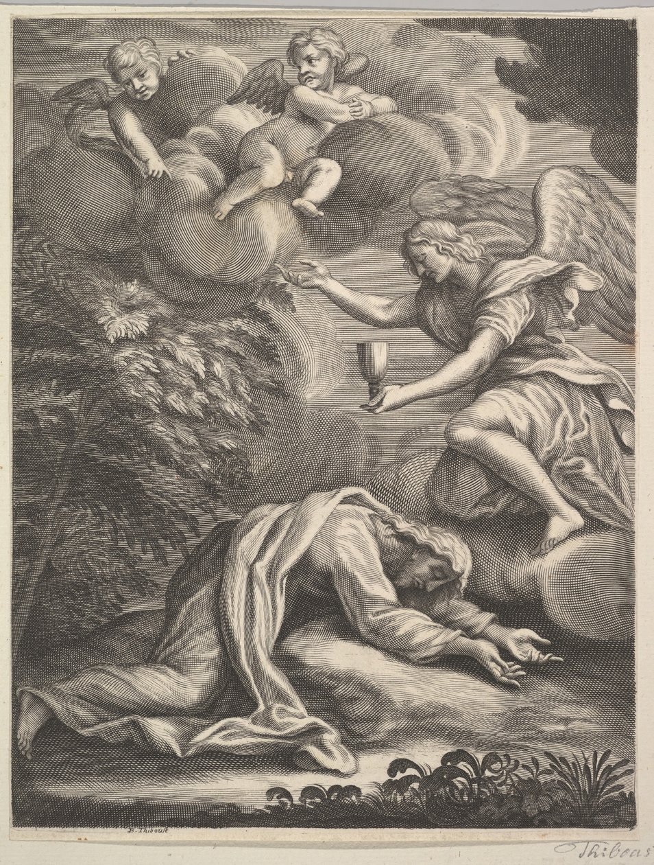 Agonie im Garten, 1680-1719 von Benoit Thiboust