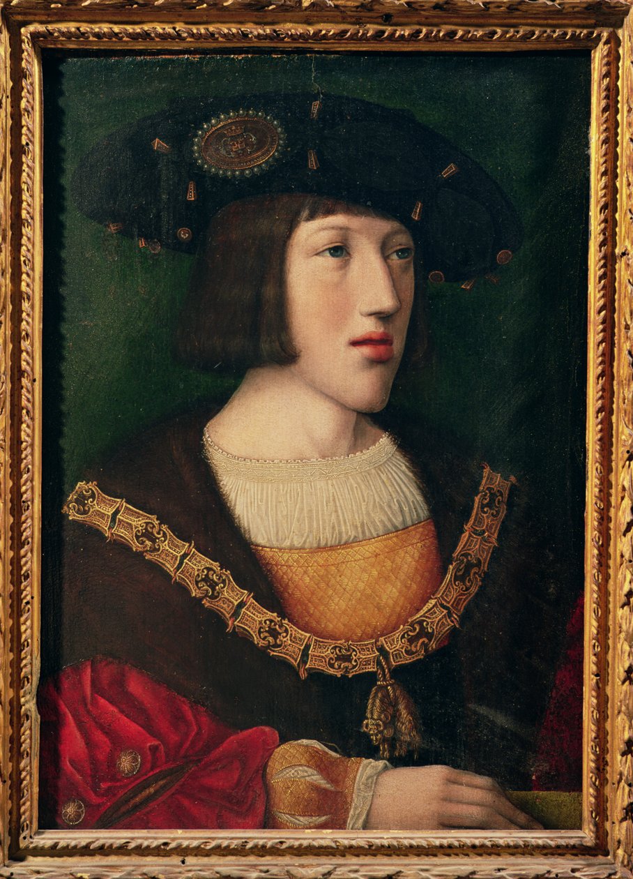 Porträt von Karl V. (1500-58), im Alter von etwa sechzehn Jahren, 1516 von Bernard van Orley