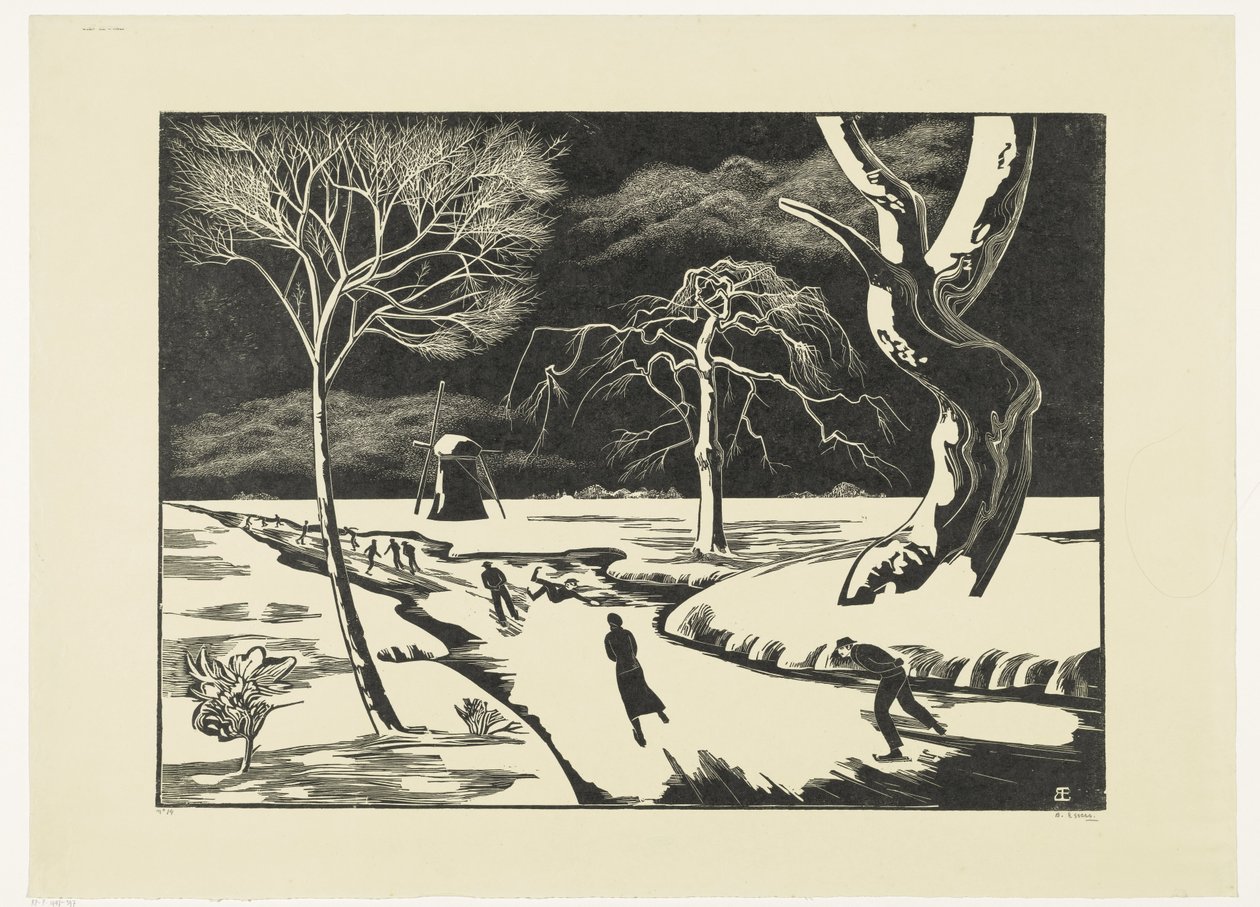 Winteransicht, Folio von Bernard Essers