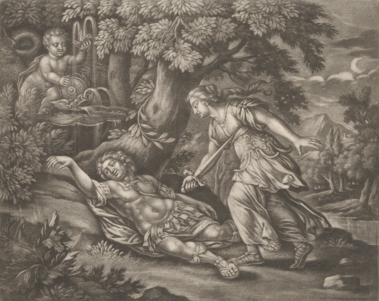 Mythologische Szene von Bernard Lens