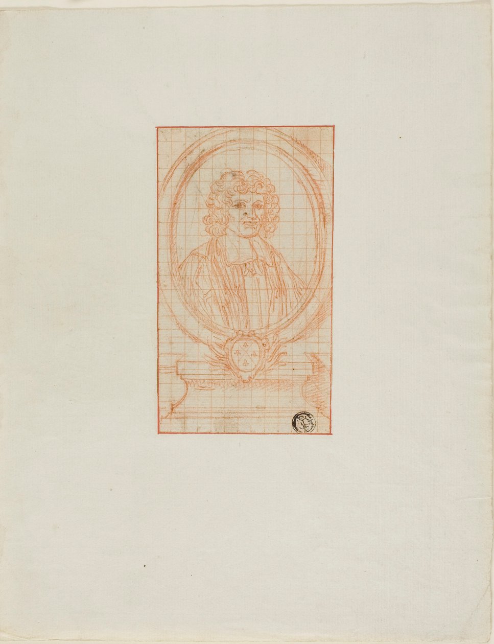 Medallion-Porträt eines Geistlichen von Bernard Picart