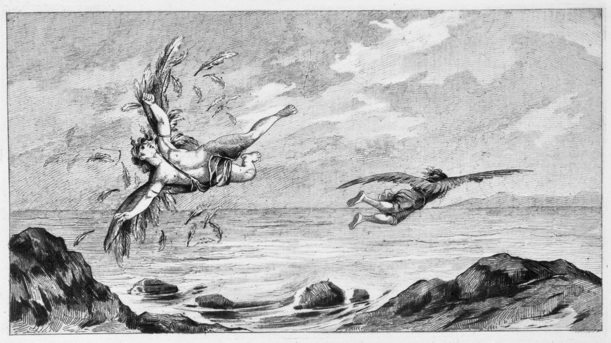 Ikarus und Daedalus von Bernard de Montfaucon