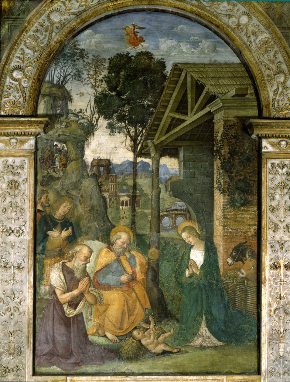 Geburt Christi, ca. 1484-92 von Bernardino di Betto Pinturicchio