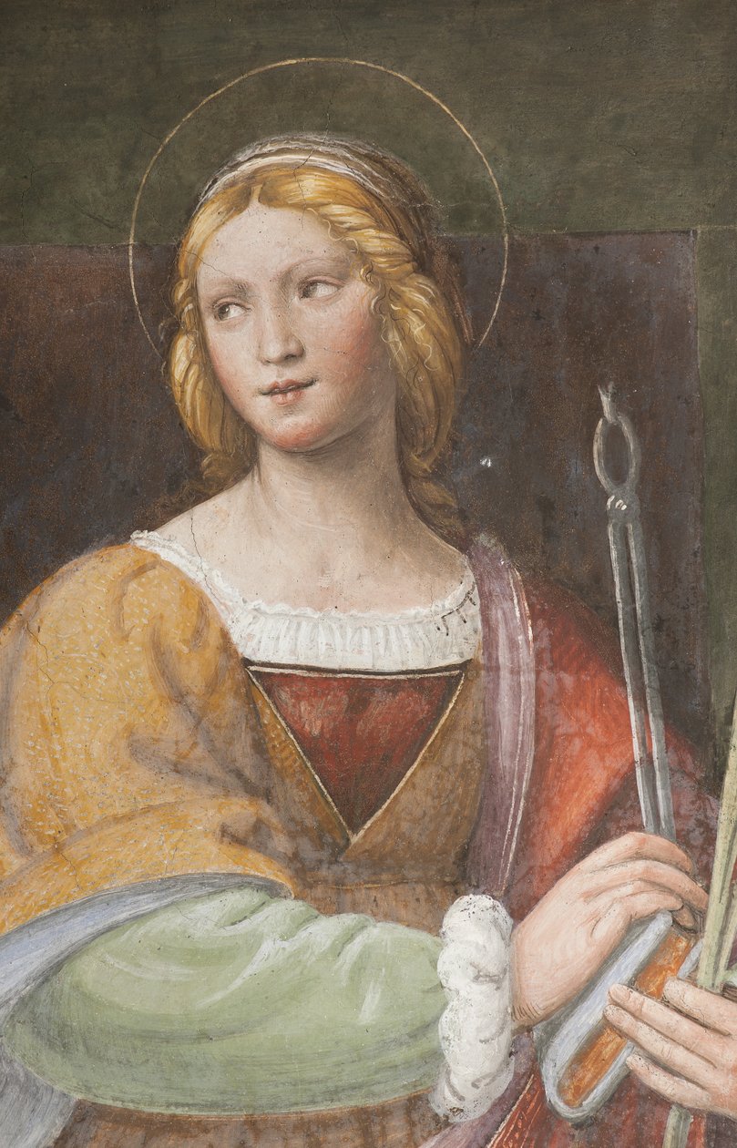 Heilige Apollonia, ca. 1522-25 (Detail) von Bernardino Luini