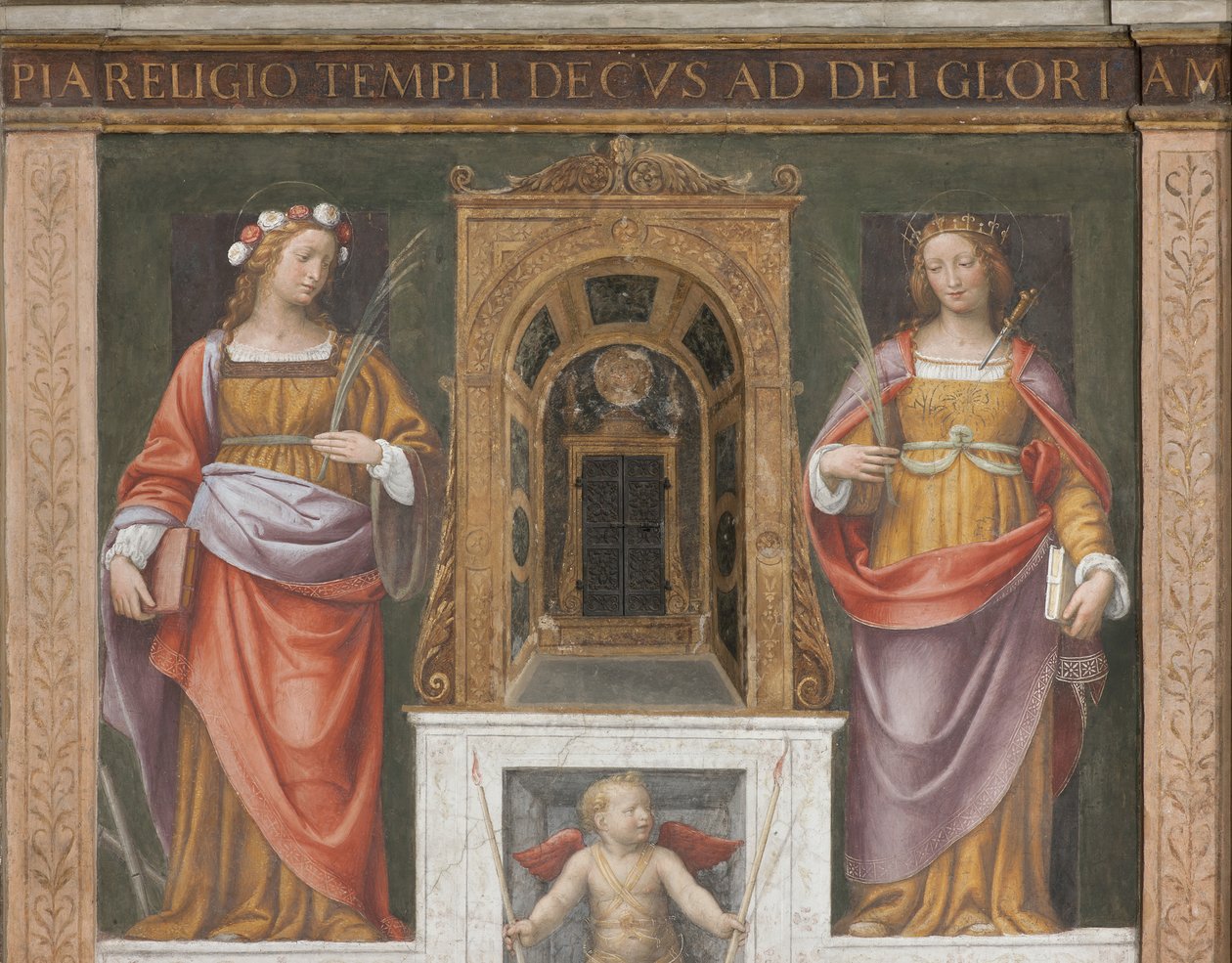 Heilige Rosa und Heilige Giustina von Bernardino Luini