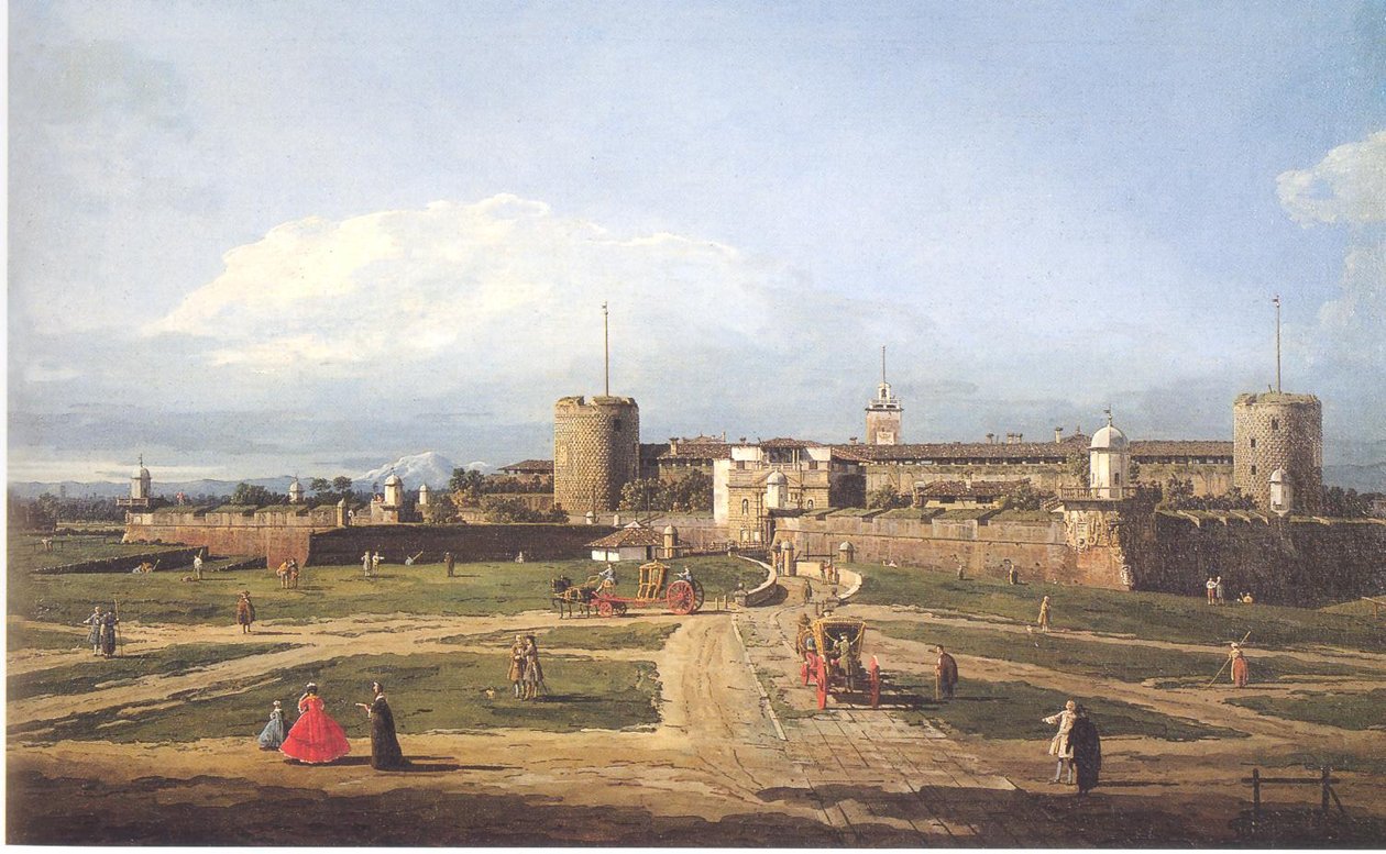 Castello Sforzesco in Mailand von Bernardo Bellotto