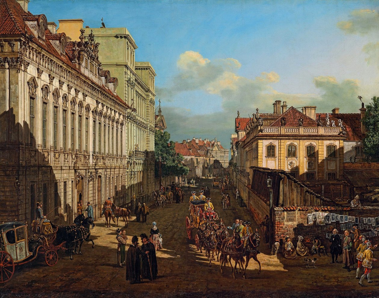 Miodowa-Straße in Warschau von Bernardo Bellotto